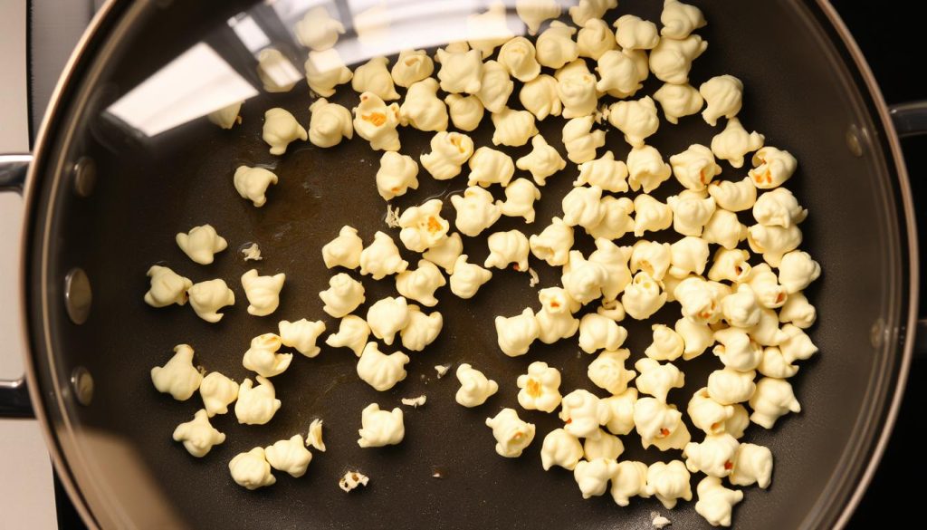 Przygotowanie popcornu na patelni z pokrywką jako alternatywa dla jak zrobić popcorn bez mikrofali