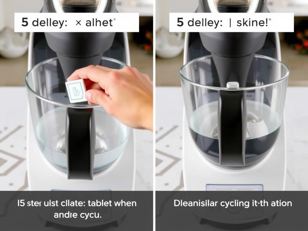 Czyszczenie Thermomixa z użyciem tabletki do zmywarki