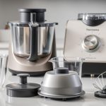 Thermomix z rozłożonymi częściami, które można myć w zmywarce