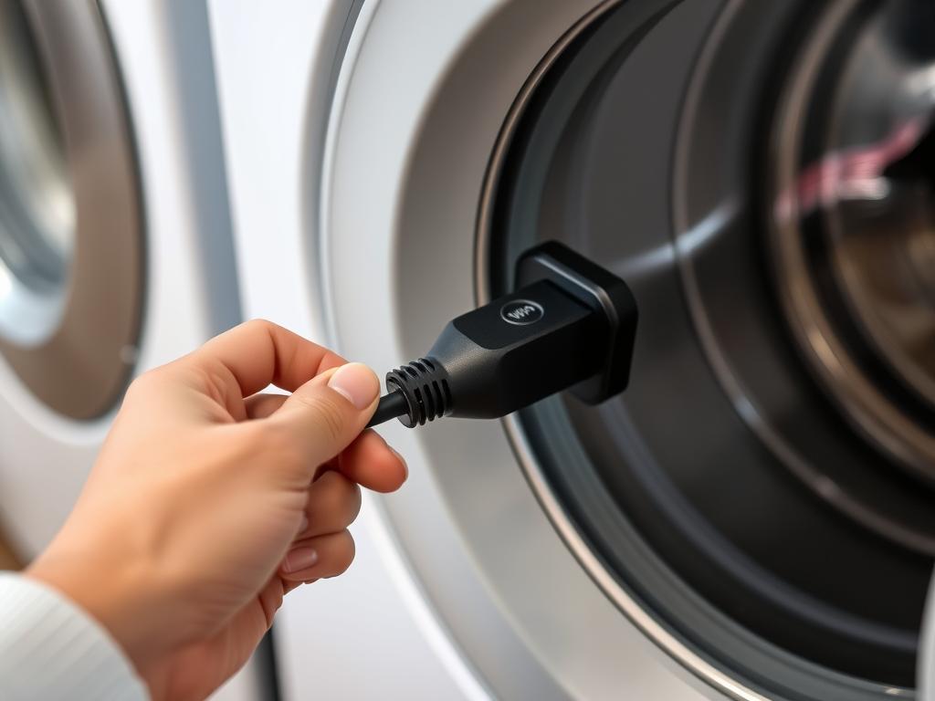 Odłączanie pralki Whirlpool od zasilania podczas procedury reset pralki whirlpool