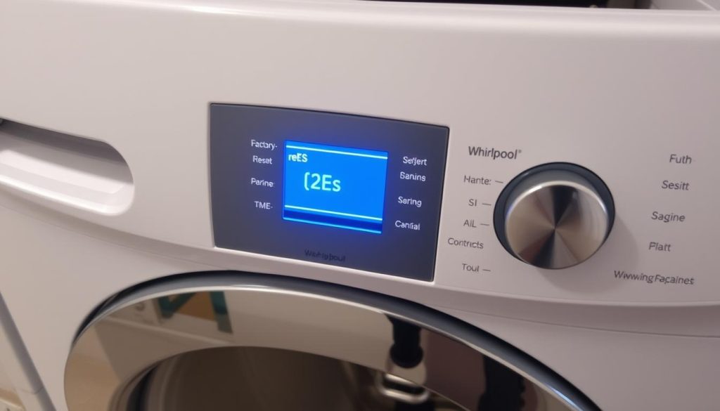 Pralka Whirlpool podczas przywracania ustawień fabrycznych w procesie reset pralki whirlpool